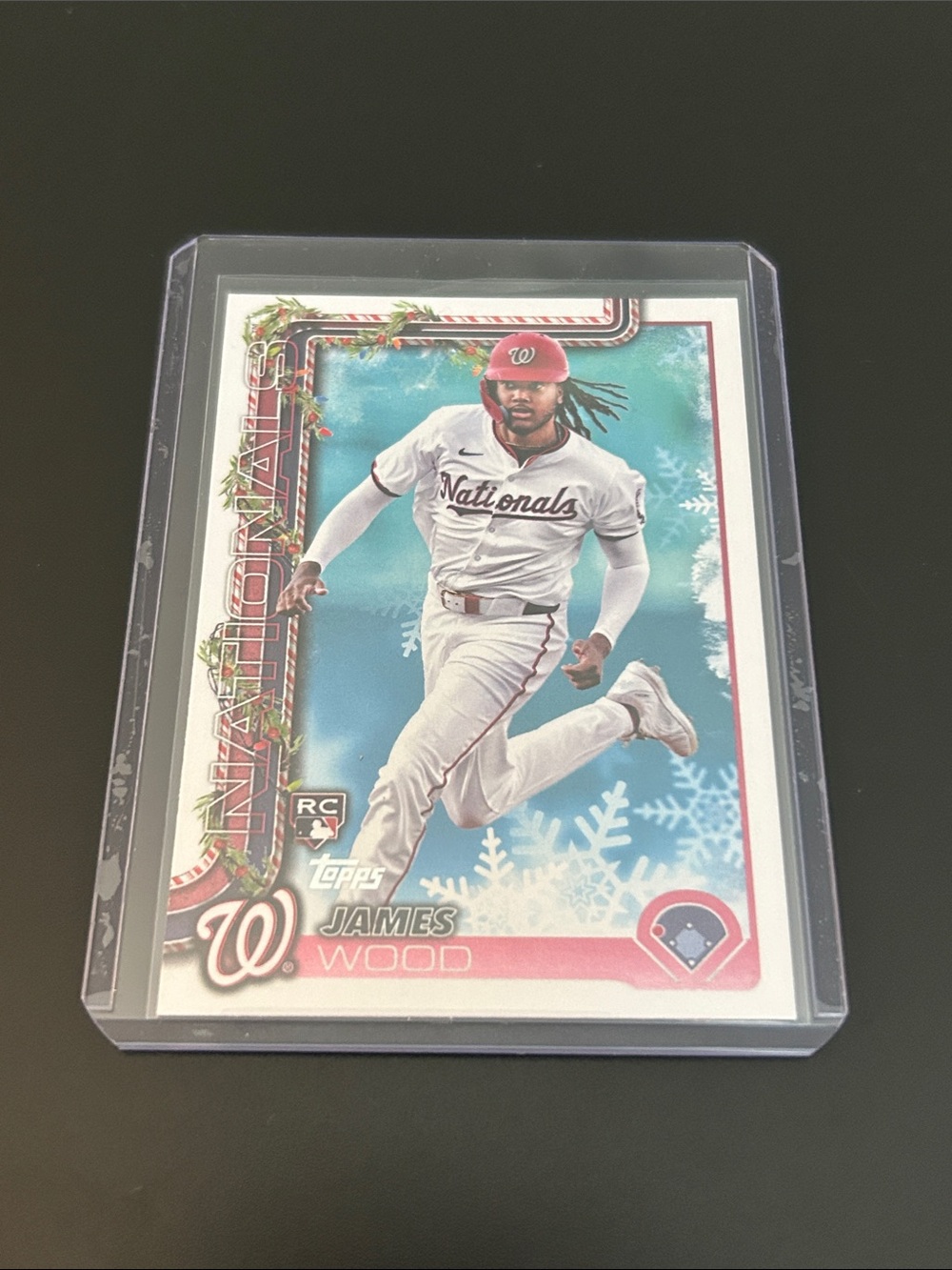 Topps James Wood Washington Nationals Holiday Rookie Card